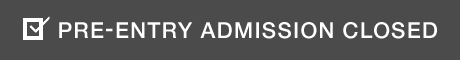 PRE-ENTRY ADMISSION CLOSED